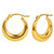 18K Gold Plated Thick Chunky Hoop Earrings for Women 20mm Stainless Steel Howllow Round Hoops Earrings for Women
