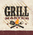 Creative Converting Solid Plastic Banquet Table Cover with Border Print BBQ Master