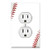 Graphics Wallplates - Baseball - Duplex Outlet Wall Plate Cover