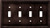 Brainerd 64404 Beaded Quad Toggle Switch Wall Plate   Switch Plate   Cover Venetian Bronze