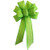 Small 5-6 inch Wired Lime Green Linen Wreath Bow