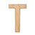 BestPysanky Unfinished Unpainted Wooden Letter T  6 Inches