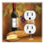 Graphics Wallplates - Wine Portrait - Toggle Outlet Combo Wall Plate Cover