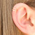 14K Rose Gold Filled Cartilage Ear Cuff Non Piercing