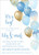 Boys Blue And Gold Baby Shower Invitations With Envelopes Balloon Baby Shower Invitations For Boys