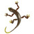 CALIDAKA Metal Gecko Wall Decor Cute Gecko Wall Sculpture Iron Art Wall Hanging Gecko Outdoor Indoor Patio Lawn Fence Backyard Home Decor Bedroom Living Room Office Garden Decoration