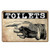 ZMKDLL Retro Metal Tin Sign Toilet Arrow Funny Sign for Bar Pub Poster Home Decoration Retro Vintage Mural Dimensions 20x30 cm