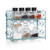 2-Tier Spice Rack Countertop Shelf for Kitchen Spice Jars Storage Organizer Wall-mounted Storage (DB050D) (Blue)