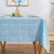 AmHoo Checkered Tablecloth Rectangle Heavy Weight Plaid Gingham Table Cover for Kitchen Dinning Tables Tabletop Decoration 54 x 72 Inch Blue