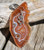 Agate Slice Ornament with Silver Dancing Skeleton Charm for Halloween - Choose Your Agate Slice Color Aqua Pink Purple Blue Natural - Made to Order
