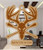 Deer Head Skull with Arrow Cross Hunting Ornament Bow Hunting Ornament Hunter Gift Without Ring