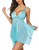 Avidlove Women Babydoll Lingerie Lace Chemise Sleepwear Boudoir Nighty  Baby BlueXL