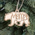 Ornament - Mama Bear - Raw Wood 4x2in