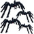 TURNMEON Realistic Hairy Spiders4 Pcs Giant Scary Spider Toys with Red EyesLarge Spider Decorations Halloween Props Indoor Outdoor Yard Tree Halloween Party Supplies Creepy Decor Haunted House