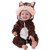 IDGIRL Costume Animal Romper for Infant Winter Flannel Outfits 6-12 Months Brown