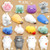 Mochi Squishy, Calans 16 Pcs Mochi Animals Stress Toys Mochi Squishy Toy Soft Squishy Stress Relief Animal Toys Mochi Squeeze Toys Mini Cat Squishies, Random Color