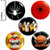 Halloween 5 Pack Button Pin or Magnet 1 Inch P16-4