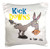 3dRose pc_115595_1 Kick Downs Syndrome in The Ass Awareness Ribbon Cause Design - Pillow Case 16 by 16 inch