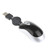 yan Mini Retractable USB Optical Scroll Wheel Black Mouse for PC Laptop Noteboo?k Us