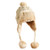 GOT YI Women s Winter Warm Knit Beanie Hat Fleece Lining Earflaps Cap with Pom Pom  Beige One Size