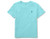 Ralph Lauren Polo Boys Crew Neck Pony Logo T-Shirt  7 French Turqoise Blue
