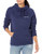 Champion Women s Powerblend Fleece Hoodie Left Chest Script Athletic Navy Medium