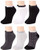 Tommy Hilfiger Women s Socks - Cotton Blend Cushioned No-Show Liners  6 pack  Size Shoe Size  6-9.5 Grey
