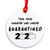 The One Where We Were Quarantined 2020 - Quarantine Christmas Ornament   3 inch Porcelain