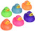 Rhode Island Novelty 2" Solid Color Rubber Duck (12 Piece)