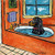Gordon Setter taking a bath bather bathroom decor Dog art tile coaster gift
