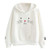 Meikosks Women s Cat Printing Sweatshirts Long Sleeve Hoodies Loose Casual Pullover Tops