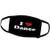 3dRose Face Cover Medium I Love Dance