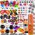 Supla 126 Pcs Halloween Toys Novelty Trinkets Assortment Halloween Prizes Bulk Party Favors Treats Stamps for School Classroom Rewards Trick or Treating Halloween Miniatures Goodie Bags