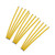 Andalus Gear Rubber Ties Yellow 17-Inch Long Reusable Twist Tie Holds Up to 110 Pounds  12 Pack