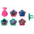 Trolls True Colors Cupcake Rings - 24 Count