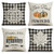 KACOPOL Fall Pillow Covers Farmhouse Thanksgiving Buffalo Check Plaid Pumpkin for Fall Decor Outdoor Fall Pillows Decorative Throw Pillows Autumn Cushion Cases for Couch 18x18 Set of 4  Fall Pumpkin