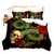 feelyou Skull Dragon Comforter Cover Queen Size Skeleton Horror Bedding Set Stylish Decor Gothic Bones Duvet Cover Set with 2 Pillowcases Gift Microfiber Zipper 3 Pcs Novely Personalized