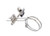 SE MI128-7.5 Double Lens Clip-On Loopy, 7.5X