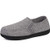 HomeTop Men s Cozy Knit Memory Foam Slipper Breathable Terry Cloth Anti Skid House Shoes with Stretchable Elastic Gores 11 Gray