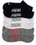 Puma Invisible No Show Women s Cushioned Socks 3-Pack Shoe Size 5-9.5  Pink Grey