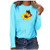 Graphic Tees for Women Long Sleeve Funny Sunflower Faith Print Fall Cute Casual T Shirt Tops for Teen Girls Junior