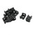 Uxcell Saddle Shape 9mm Width Cable Tie Mount Wire Holder, 10pcs, Black