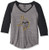 OTS NFL Minnesota Vikings Men s Triblend Raglan Tee Distressed Iced Large