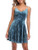 GUBERRY Womens Blue Velvet Dress Deep V Neck Sleeveless Casual Mini Petite Dress GUBERRY Womens Blue Velvet Dress Deep V Neck Sleeveless Casual Mini Petite Dress