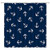 Anchor Pattern Shower Curtain Nautical Theme Navy Blue White Bathroom Curtains Decor Polyester Fabric Quick Drying 70x70 Inches Include Hooks