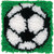 WonderArt Soccer Latch Hook Kit, 8" X 8"
