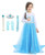 Bestier Girls Princess Dress Costume - Birthday Party Dress Up for Toddler Girl  Blue 4-5Years