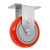 CasterHQ - 5 inch X 1.25 inch RED Polyurethane ON POLYOLEFIN Wheel - Rigid Caster - 340 LBS Capacity