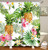 LIVILAN Tropical Shower Curtain Summer Pineapple Fabric Bathroom Curtain Set with Hooks Decorative Green Leaves Pink Flowers 72x72 Inches Machine Washable