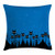 Ambesonne Night Throw Pillow Cushion Cover Graphic Crowd of Black Cats and Starry Sky on The Backdrop Decorative Square Accent Pillow Case 20 inch X 20 inch Blue Black White
